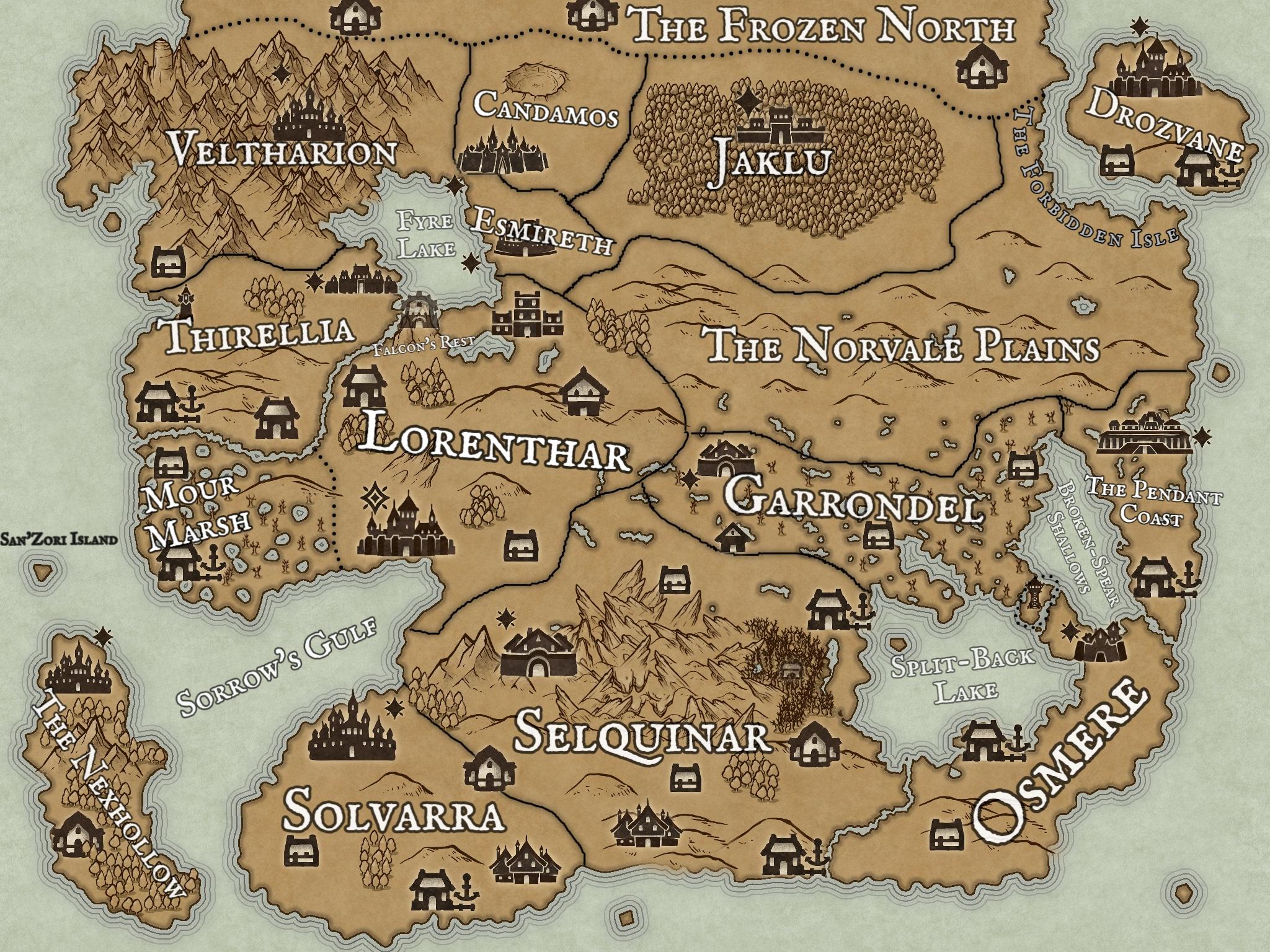 Map of the Realm of Iosandros